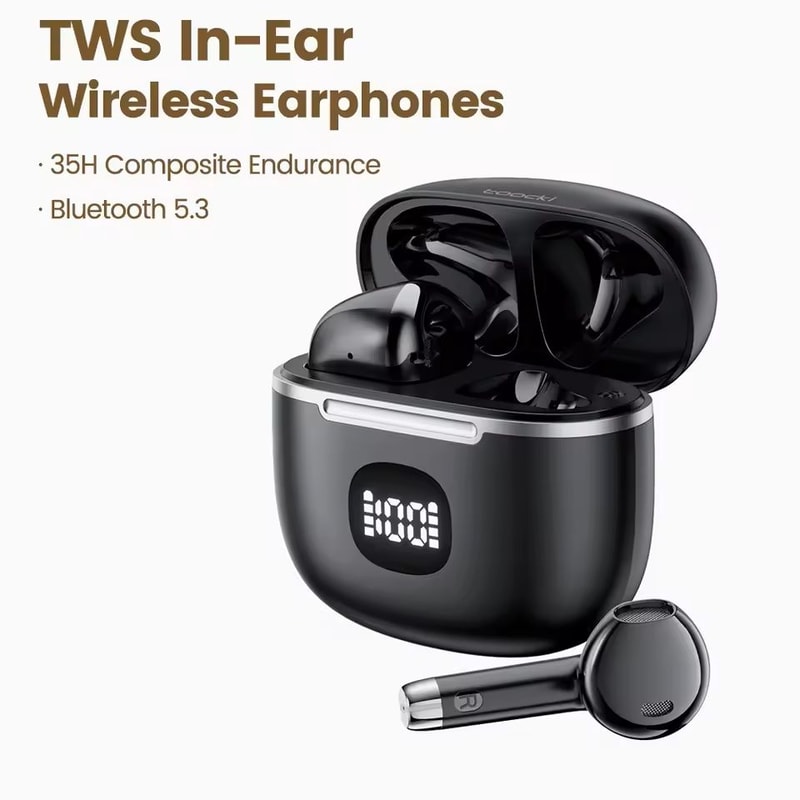 Bluetooth Wireless Earbuds With LED Display And Long Battery Life 9