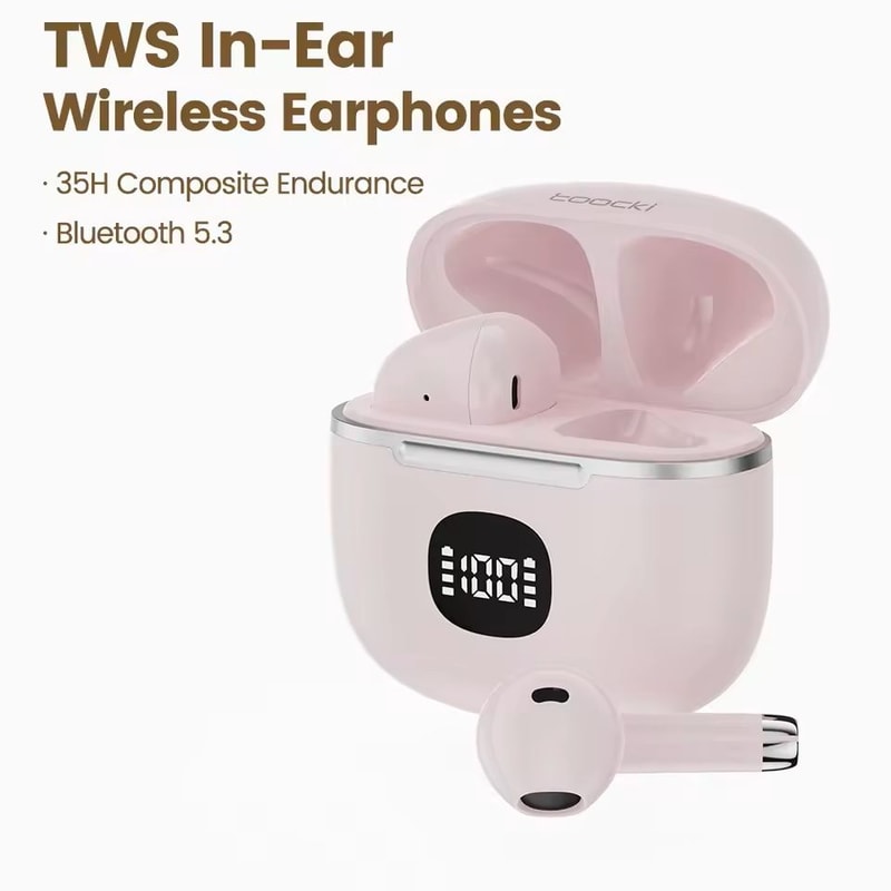 Bluetooth Wireless Earbuds With LED Display And Long Battery Life 6