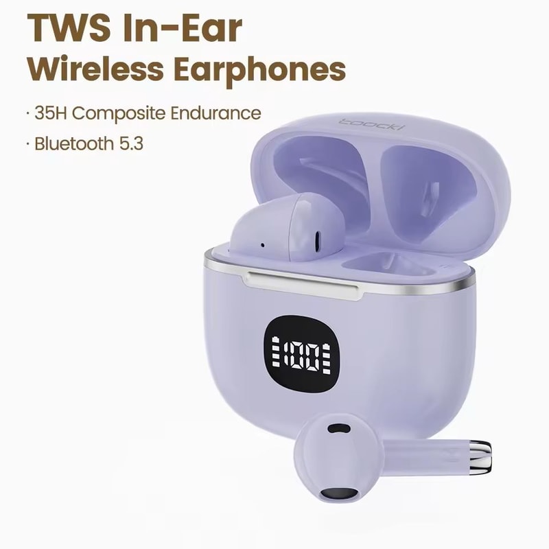 Bluetooth Wireless Earbuds With LED Display And Long Battery Life 8