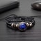 Zodiac Sign Glow Leather Bracelet Multilayer Gift 13