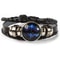 Zodiac Sign Glow Leather Bracelet Multilayer Gift 15