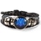 Zodiac Sign Glow Leather Bracelet Multilayer Gift 8