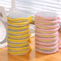 double-sided dishwashing sponges 5 pack for kitchen cleaning