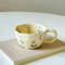 Irregular Flower Ceramic Mug For Coffee Or Tea 4