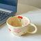 Irregular Flower Ceramic Mug For Coffee Or Tea 5