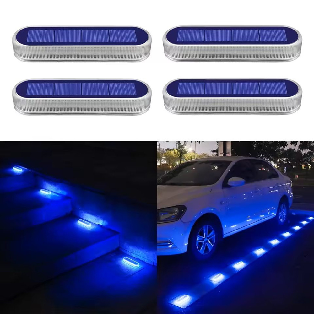 Waterproof Solar LED Step Lights For Outdoor Deck And Driveway 0