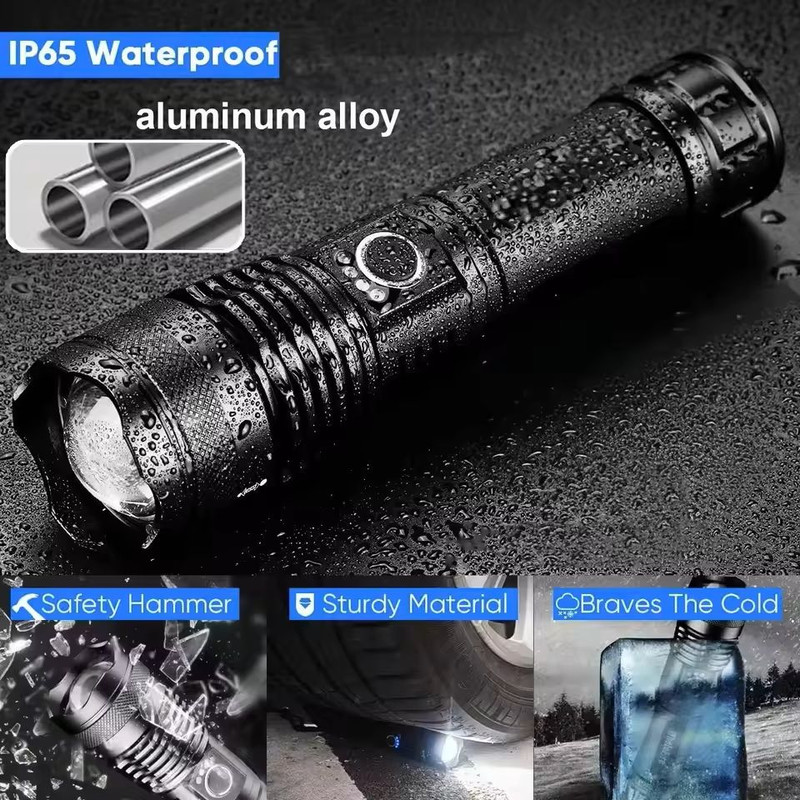 High Power Rechargeable LED Tactical Flashlight 5