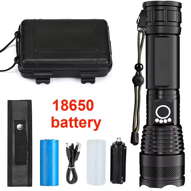 High Power Rechargeable LED Tactical Flashlight 9