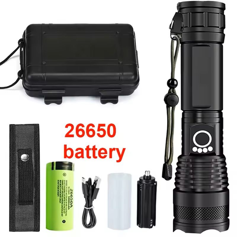 High Power Rechargeable LED Tactical Flashlight 10
