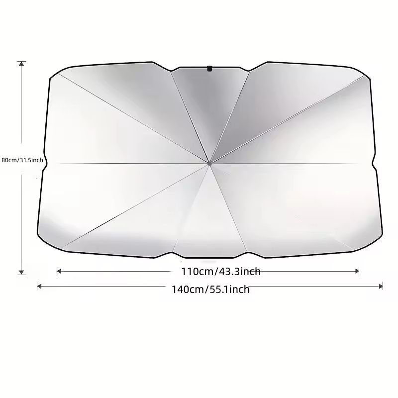 Foldable Car Windshield Umbrella Sunshade For UV And Heat Protection 7