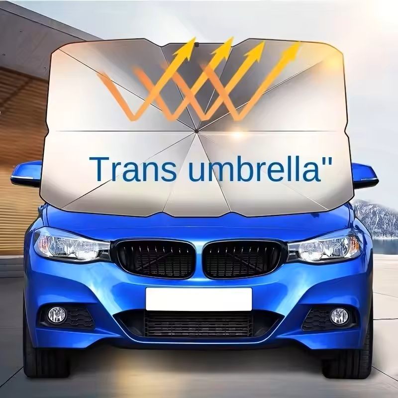 Foldable Car Windshield Umbrella Sunshade For UV And Heat Protection 5