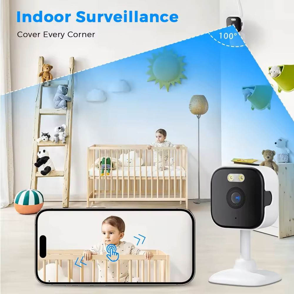 Mini WiFi Indoor Security Camera With Human Detection And TwoWay Audio 2