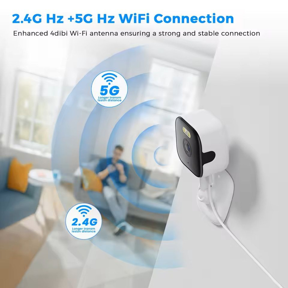 Mini WiFi Indoor Security Camera With Human Detection And TwoWay Audio 4