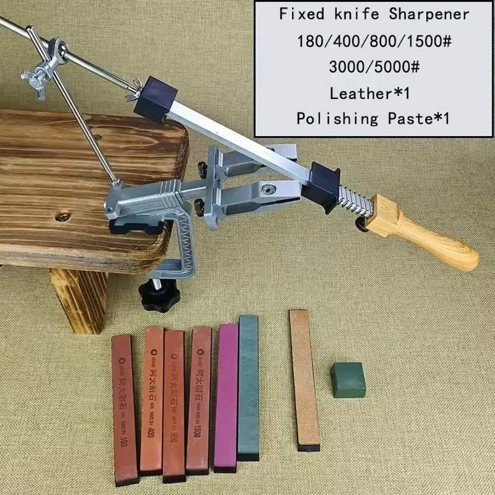 Professional Fixed Knife Sharpener System With Diamond Whetstones 13