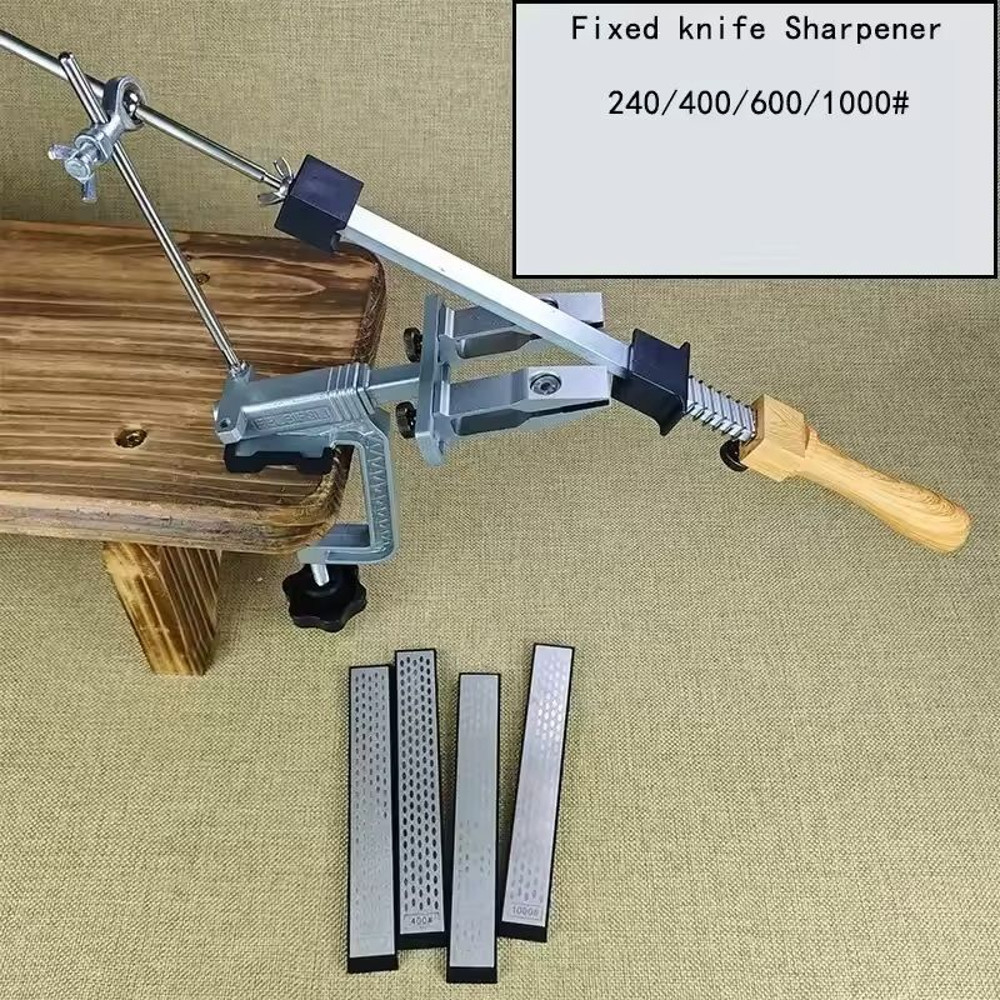 Professional Fixed Knife Sharpener System With Diamond Whetstones 21