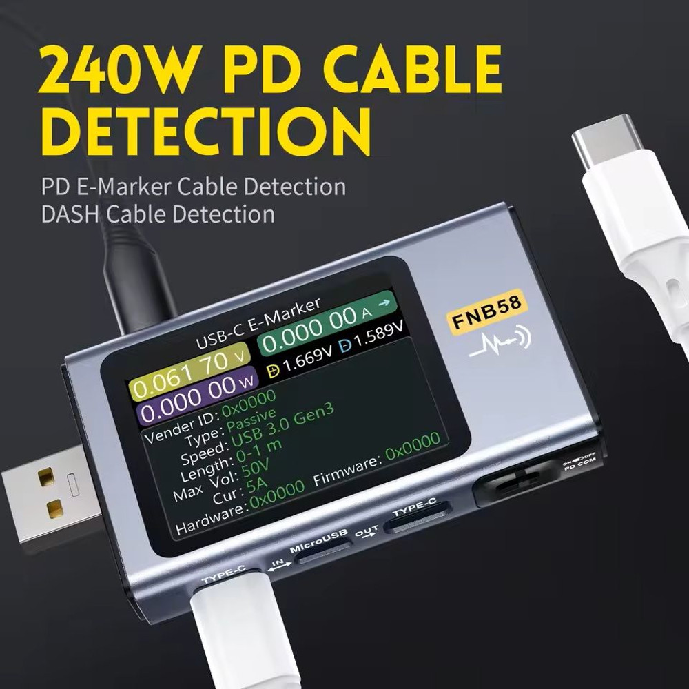 USB Tester Voltmeter And Ammeter With Fast Charge Detection 4