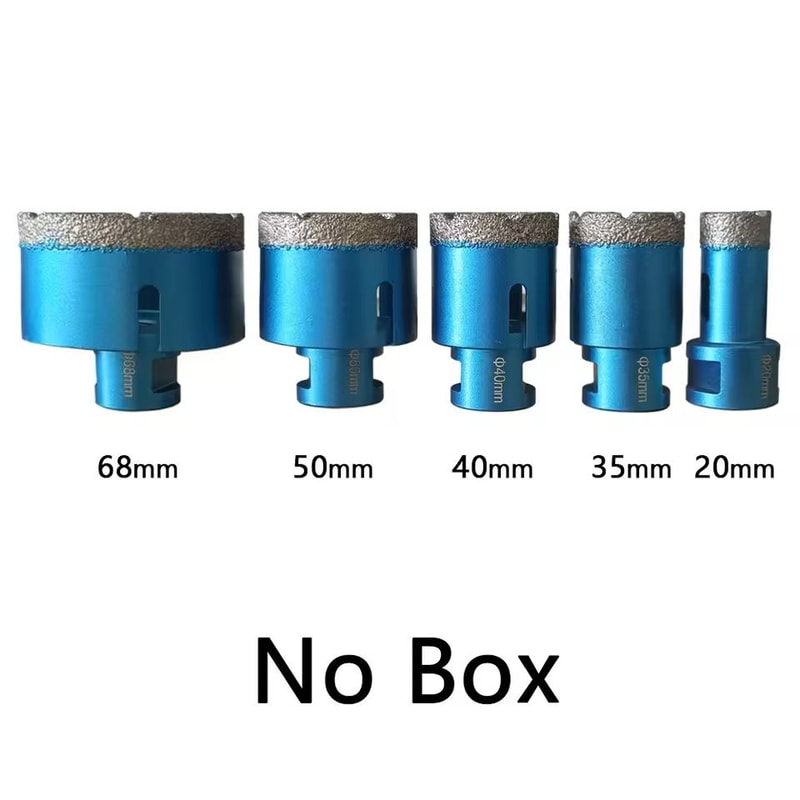 5Piece Dry Drill Bit Set For Porcelain Tile And Granite With M14 Thread 5
