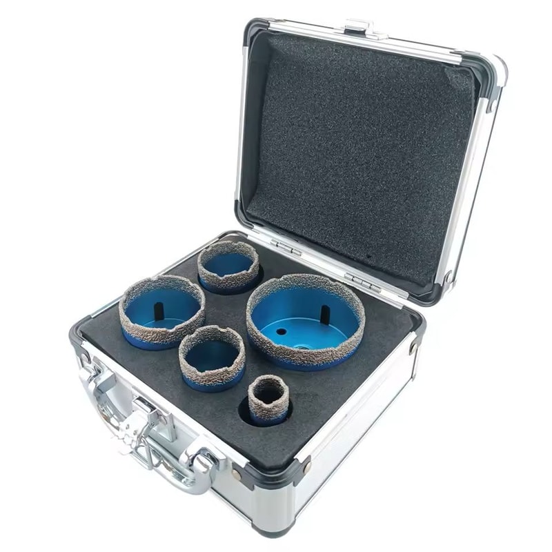 5Piece Dry Drill Bit Set For Porcelain Tile And Granite With M14 Thread 3