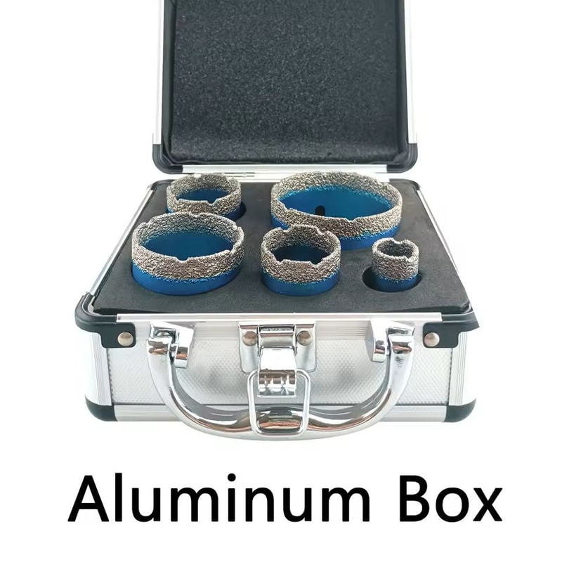 5Piece Dry Drill Bit Set For Porcelain Tile And Granite With M14 Thread 6