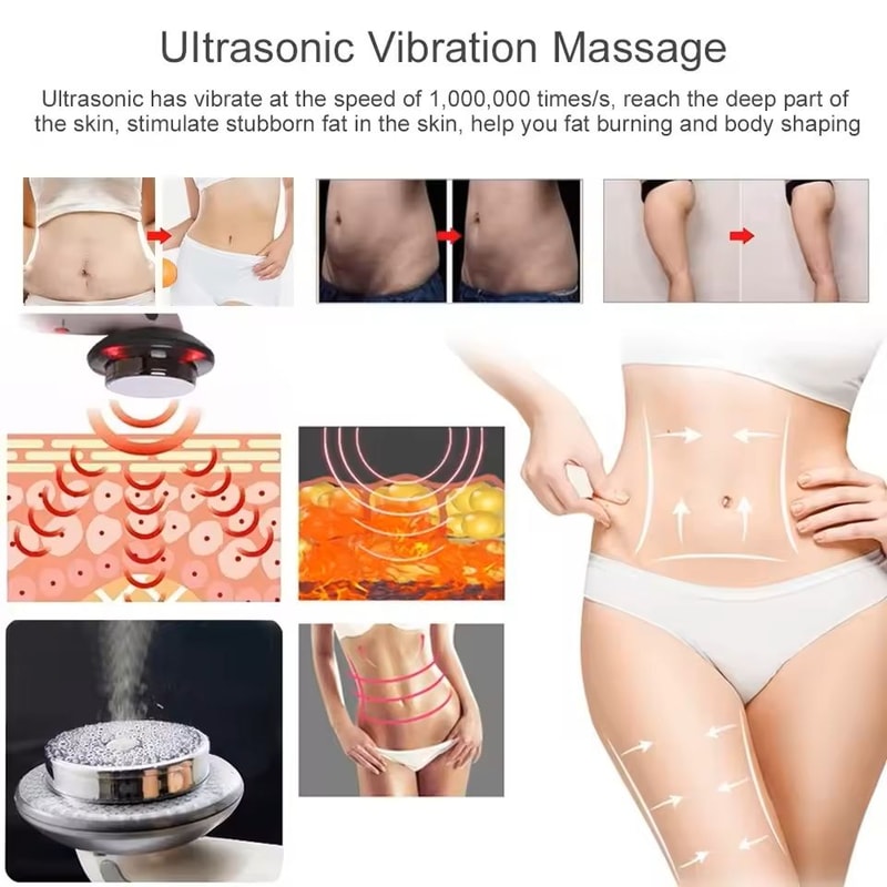 3in1 Ultrasonic Cavitation Body Slimming Massager With EMS And Infrared 1