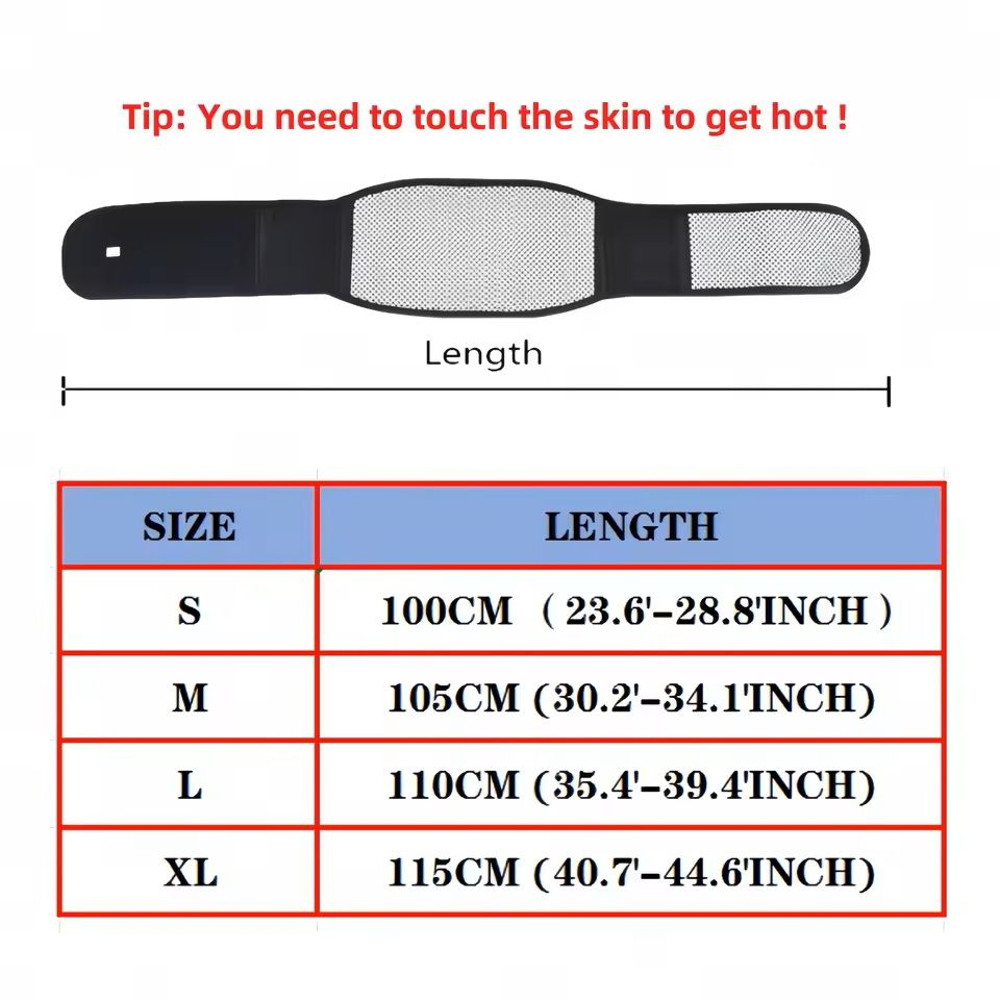 Adjustable SelfHeating Magnetic Therapy Waist Support Belt 1