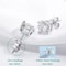Moissanite Stud Earrings In S925 Silver With Platinum Plating 1