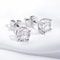 Moissanite Stud Earrings In S925 Silver With Platinum Plating 5