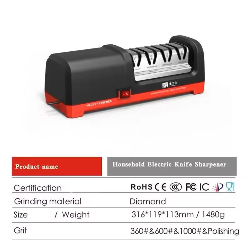4Stage Diamond Electric Knife Sharpener With Adjustable Settings 1