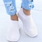 Womens White SlipOn Casual Sneakers 9