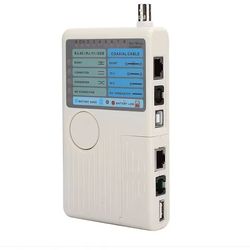 4-in-1 network cable tester for rj45 rj11 usb and bnc
