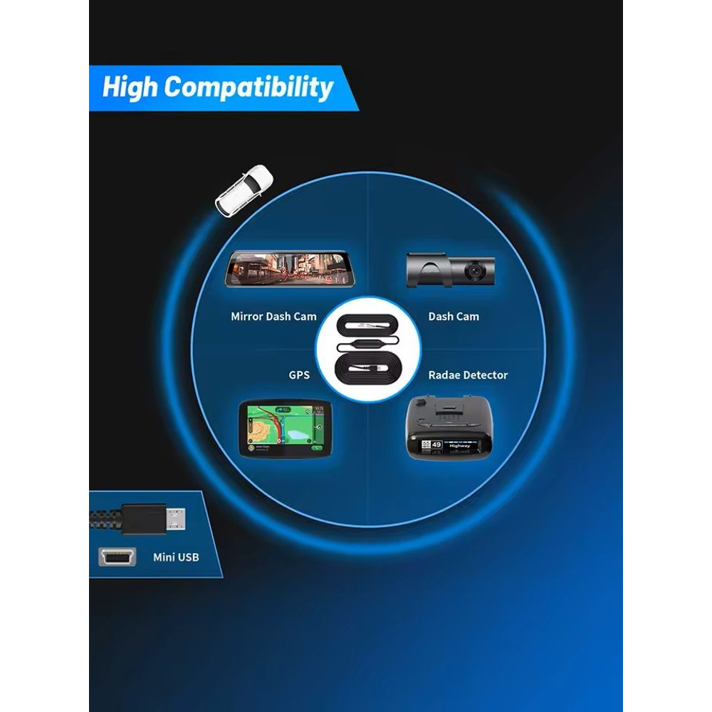 WiFi HD 1296P Dash Cam With Night Vision And App Control 4