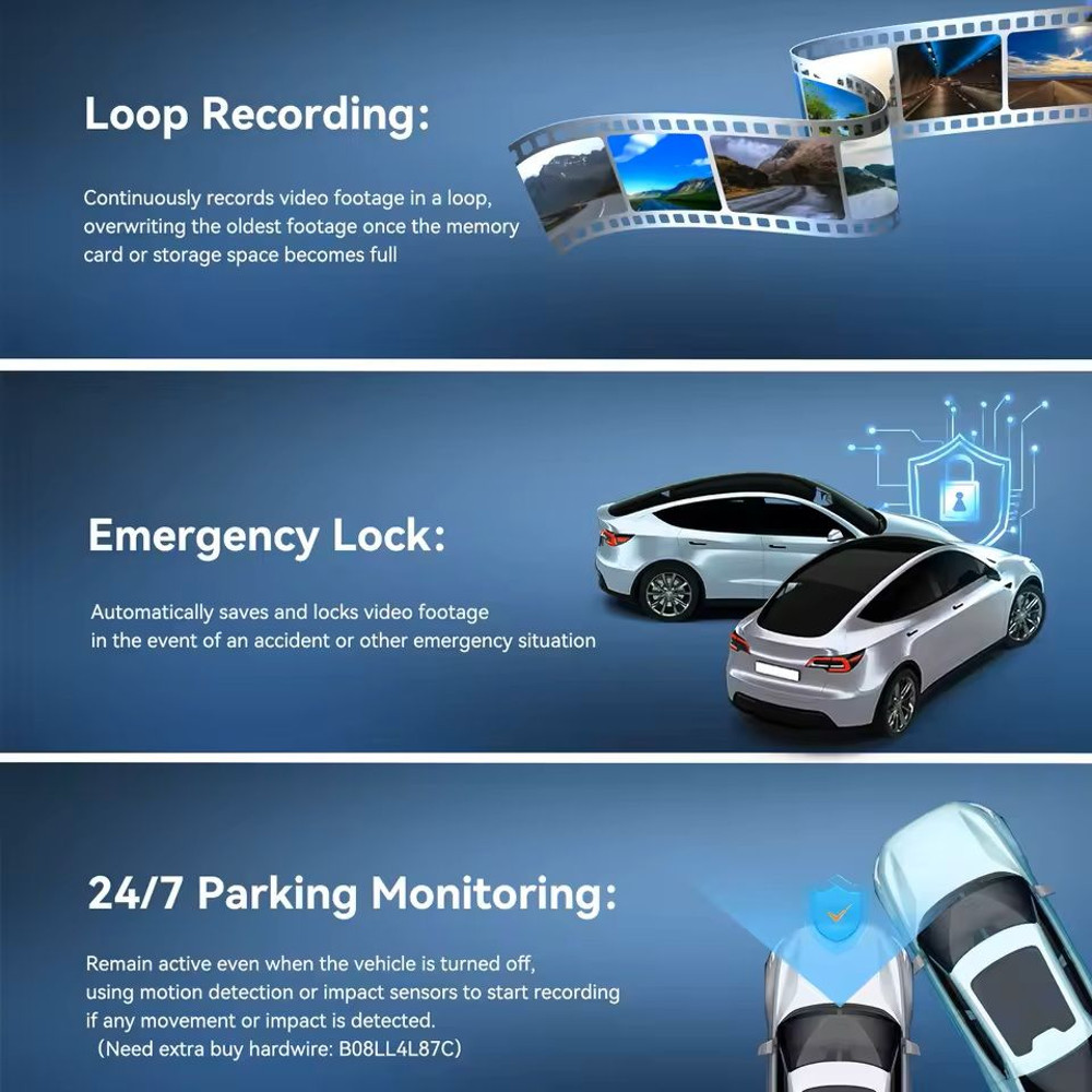 WiFi HD 1296P Dash Cam With Night Vision And App Control 5