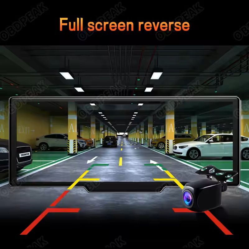 1026 Dash Cam Mirror Monitor With CarPlay Android Auto And GPS 2