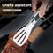 NonSlip Stainless Steel Food Tongs For Cooking And Grilling 0
