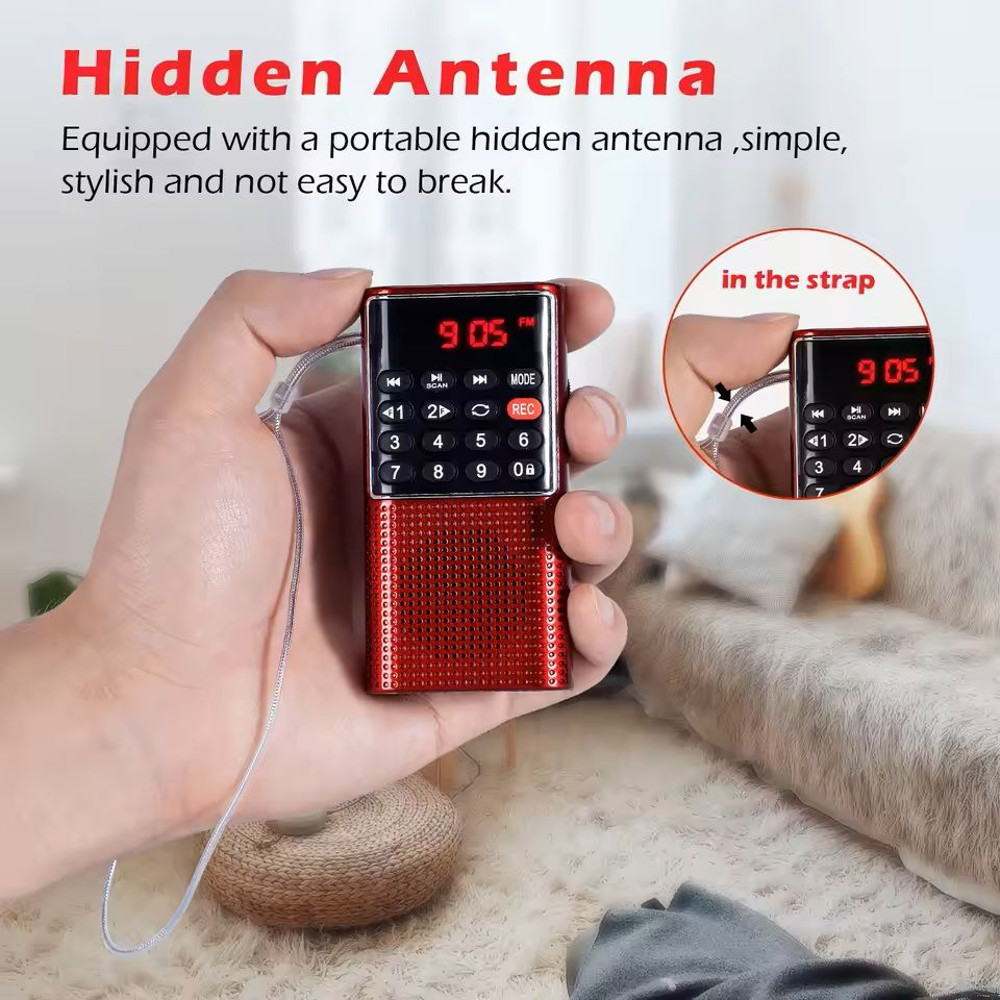 Mini Portable Pocket FM Radio With MP3 Player And Recorder 2
