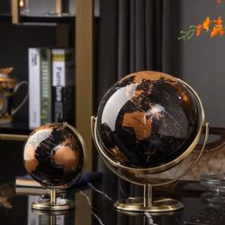 creative metal rotating globe for desk and classroom decor