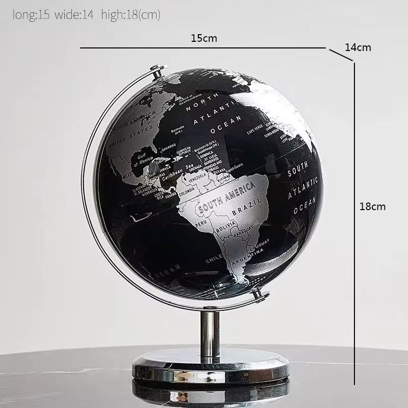 Creative Metal Rotating Globe For Desk And Classroom Decor 7