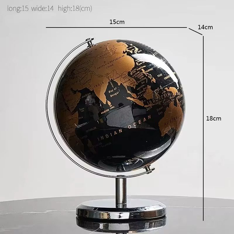 Creative Metal Rotating Globe For Desk And Classroom Decor 6