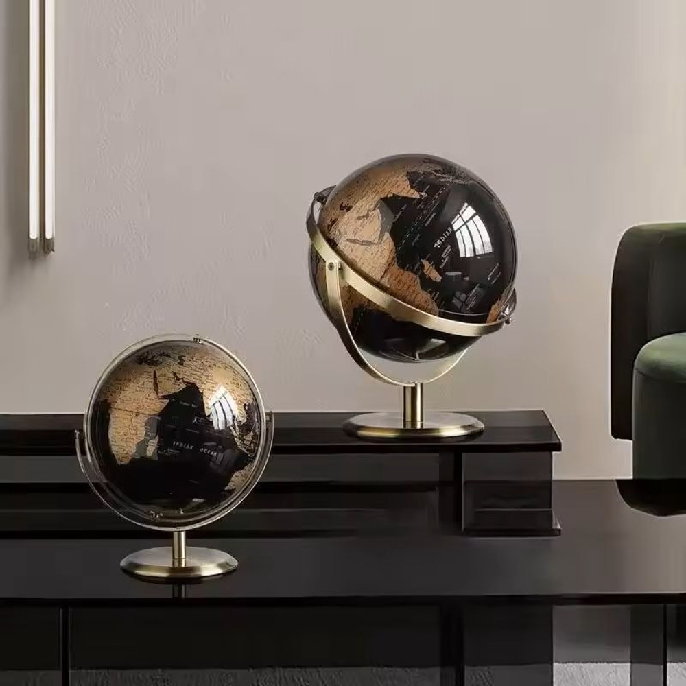 Creative Metal Rotating Globe For Desk And Classroom Decor 4
