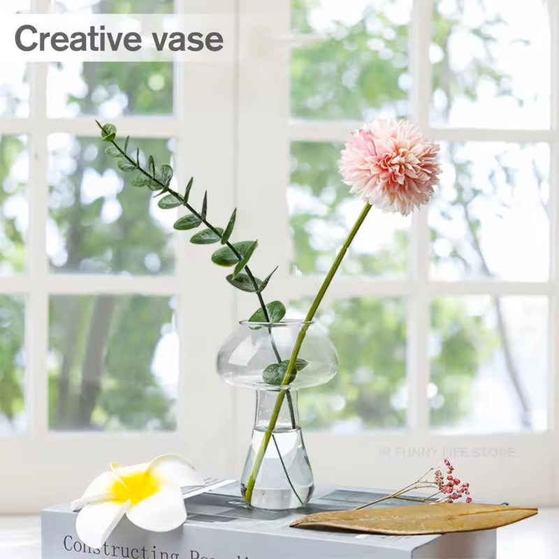 Mushroom Cocktail Glass Cup With Straw For Drinks And Coffee 6