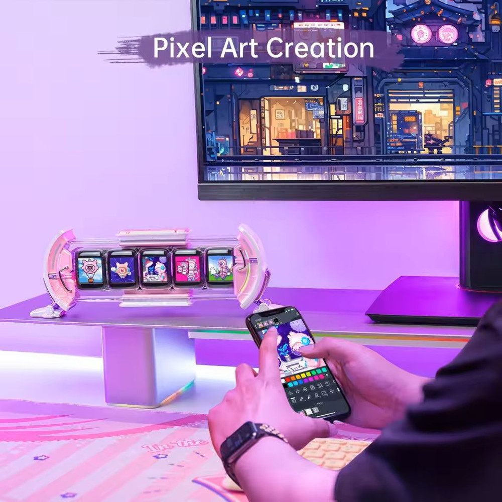 Smart AppControlled Digital Clock With Weather And Stock Display 3