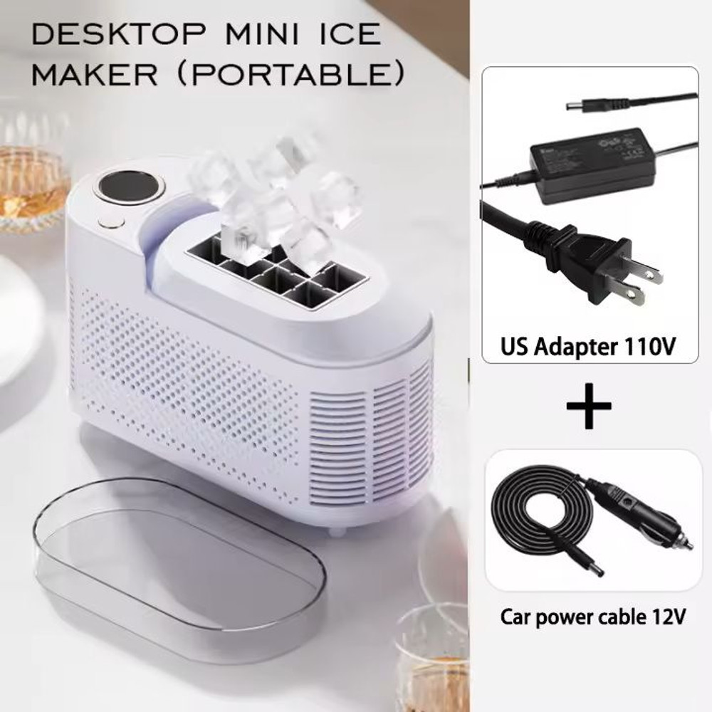 Portable Small Ice Maker For Home Office And Car Use 12