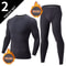 2pcs Mens Solid Color Thermal Underwear Set For Fall And Winter 7