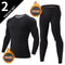 2pcs Mens Solid Color Thermal Underwear Set For Fall And Winter 8