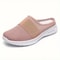 Womens Solid Color Soft Sole Platform Mules 10