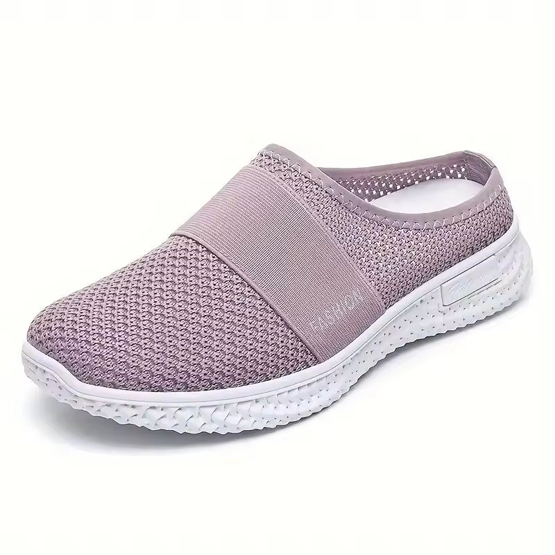 Womens Solid Color Soft Sole Platform Mules 11