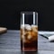 Square Clear Glass Cup With Straw For Cold Drinks 3