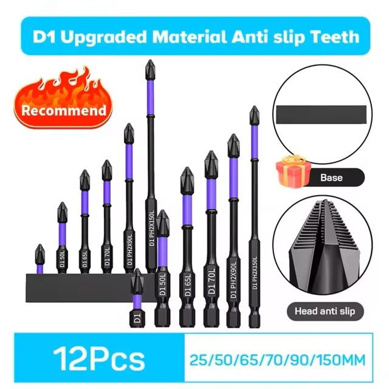 Magnetic Screwdriver Bits Set For Power Tools 6