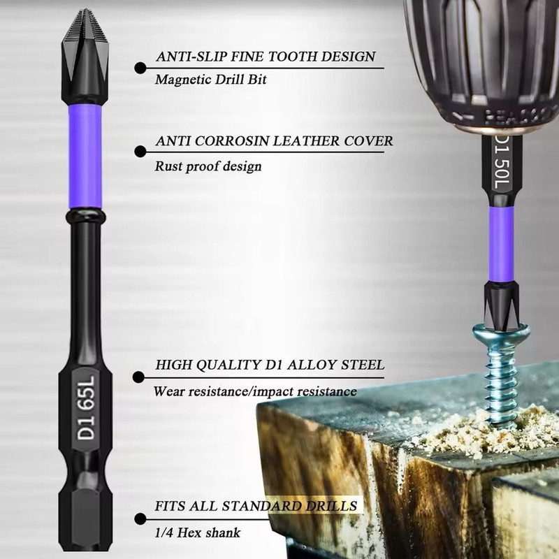 Magnetic Screwdriver Bits Set For Power Tools 5
