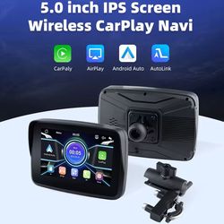 5-inch wireless carplay and android auto motorcycle display screen